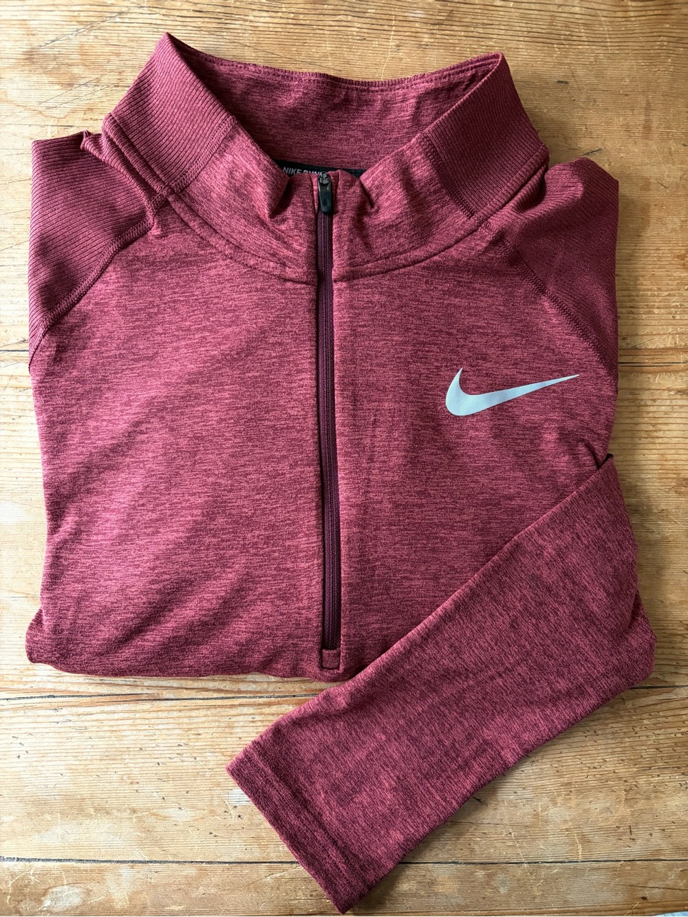 Nike Dry-Fit Running 1/2 Zip Base layer  Long Sleeve Men’s M